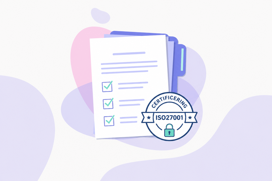 ISO 27001 certificering illustration – compliance-professionel med overblik over informationssikkerhedssystem