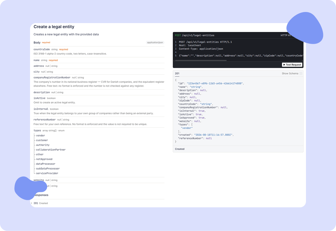 API_Create legal entity