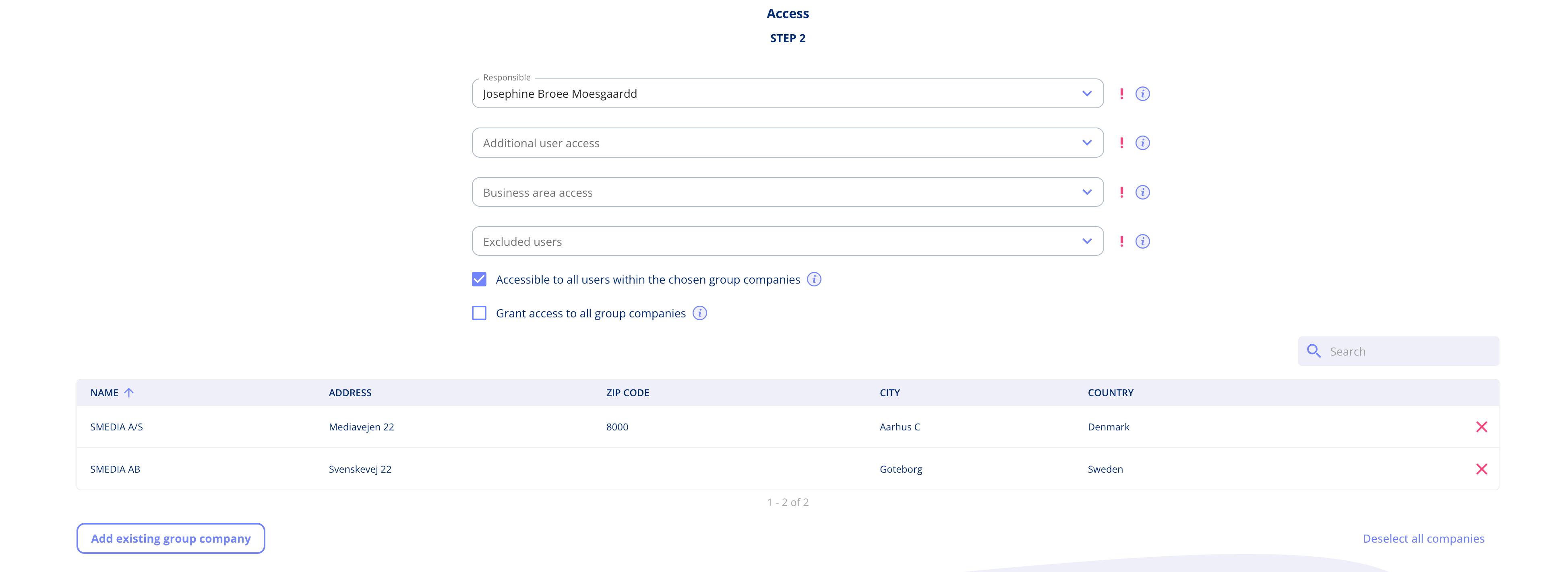 Access management on assets