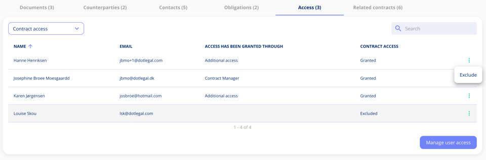 Access tab 1
