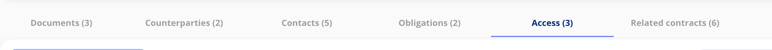 Access tab
