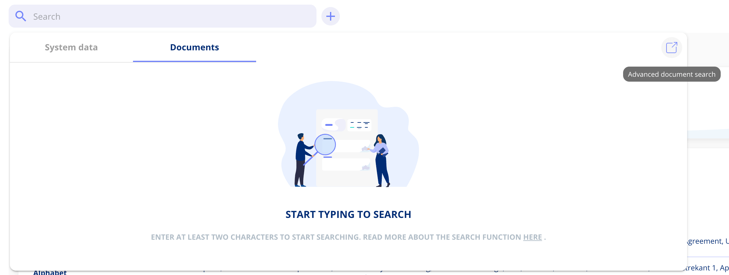 Advanced document search