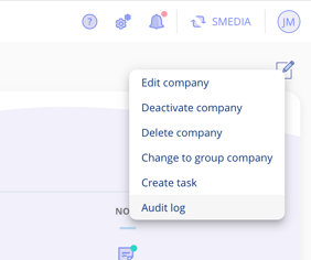 Audit log legal entity