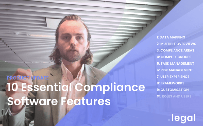 10 centrale funktioner i GDPR compliance software