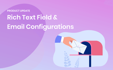 Rich text field and email configurations