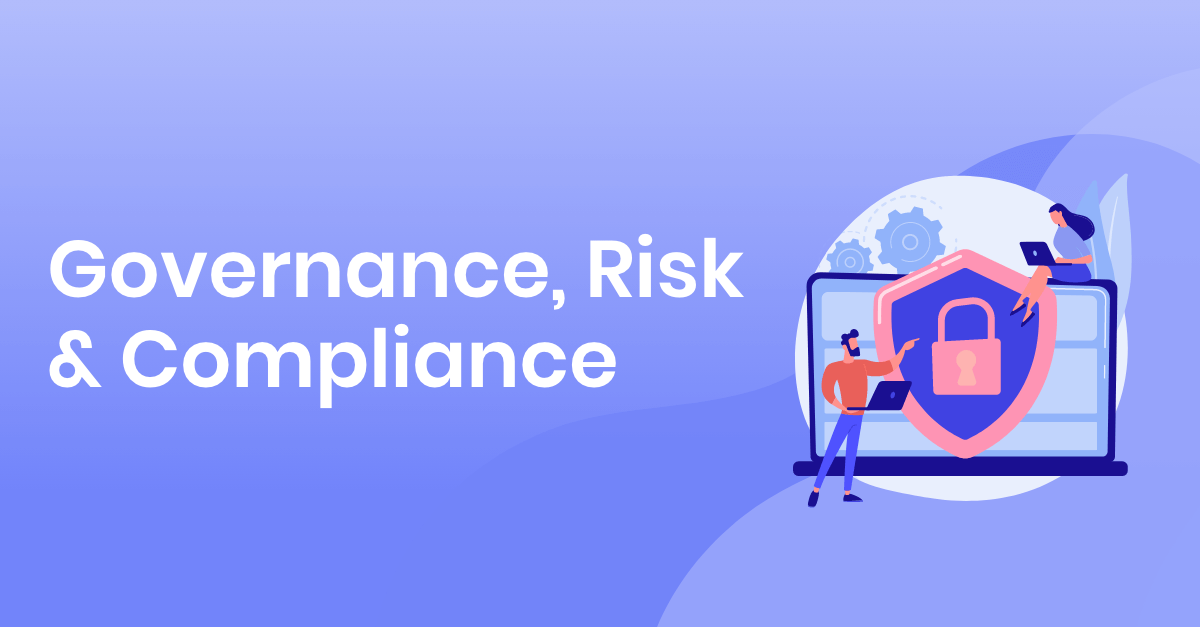 GRC Governance Risk Compliance business management illustration