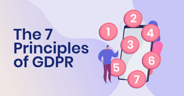 6 data protection principles:1.Lawfulness, transparency 2. Purpose limitation 3. Data minimization 4. Accuracy 5. Storage limitation 6.Integrity and confidentiality