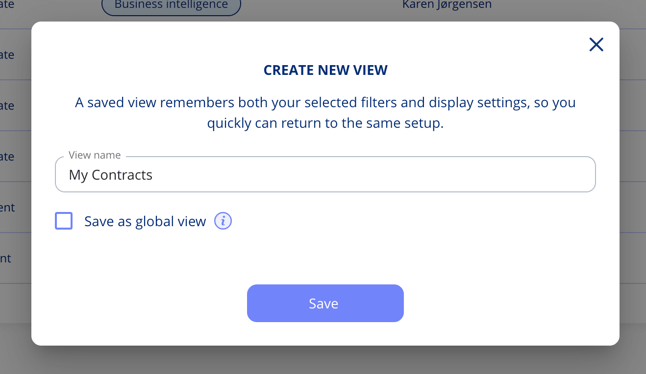 Save view