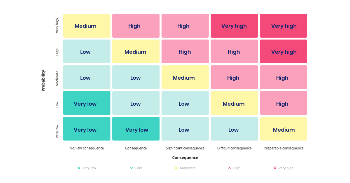 risk matrix - risk levels