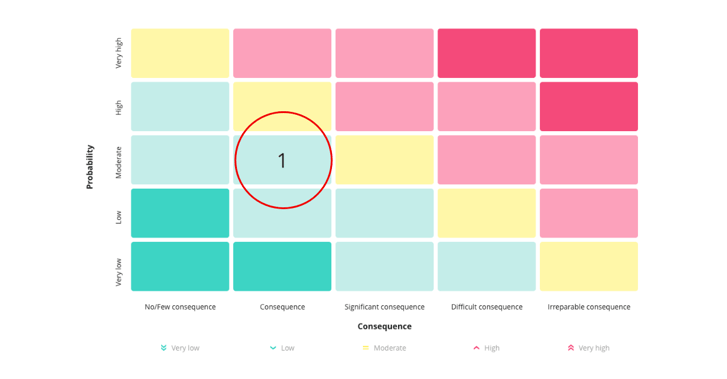 risk matrix identified risk