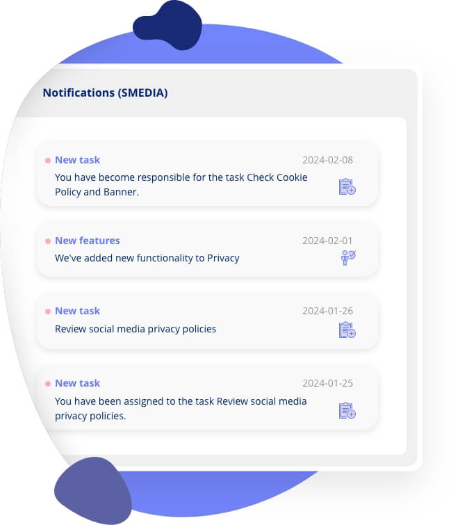 Sign-off approval workflow showing task completion verification process