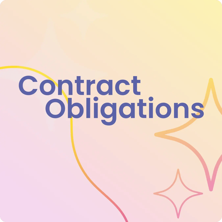 AI reading a contract document and suggesting obligations with name, description and dates mapped into .legal