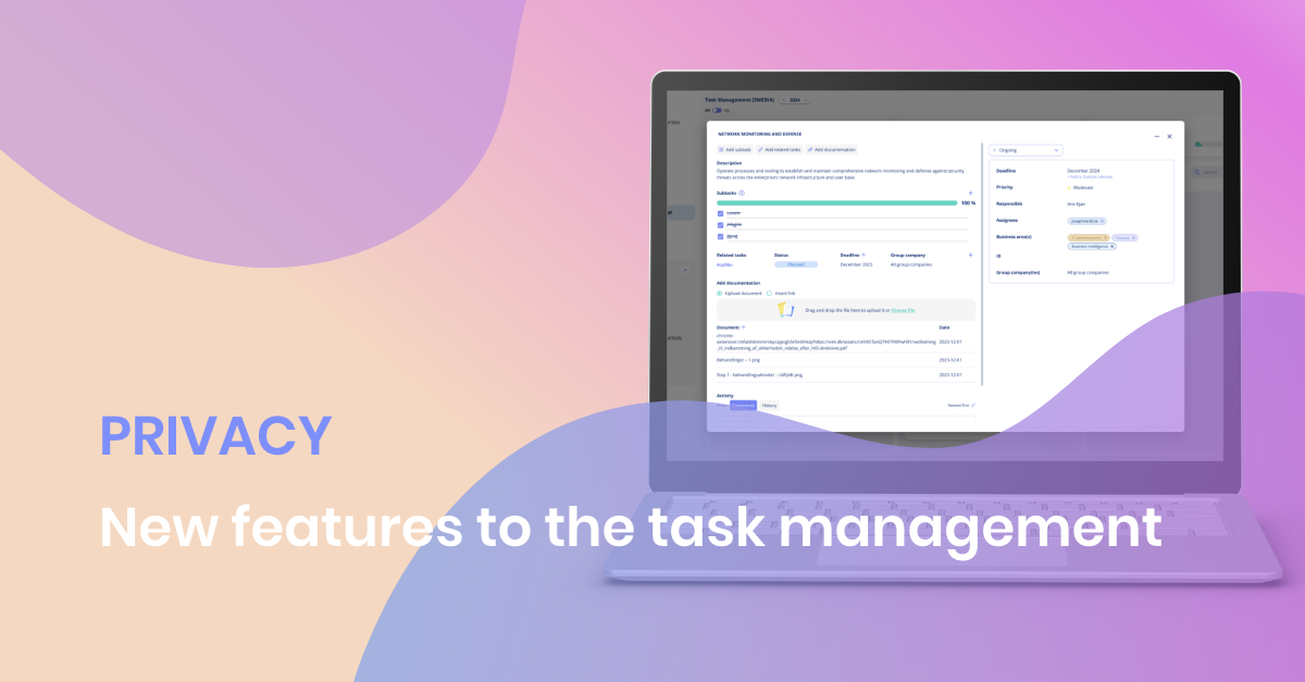 New features to the task management: Privacy - December 2023 🎄🎁