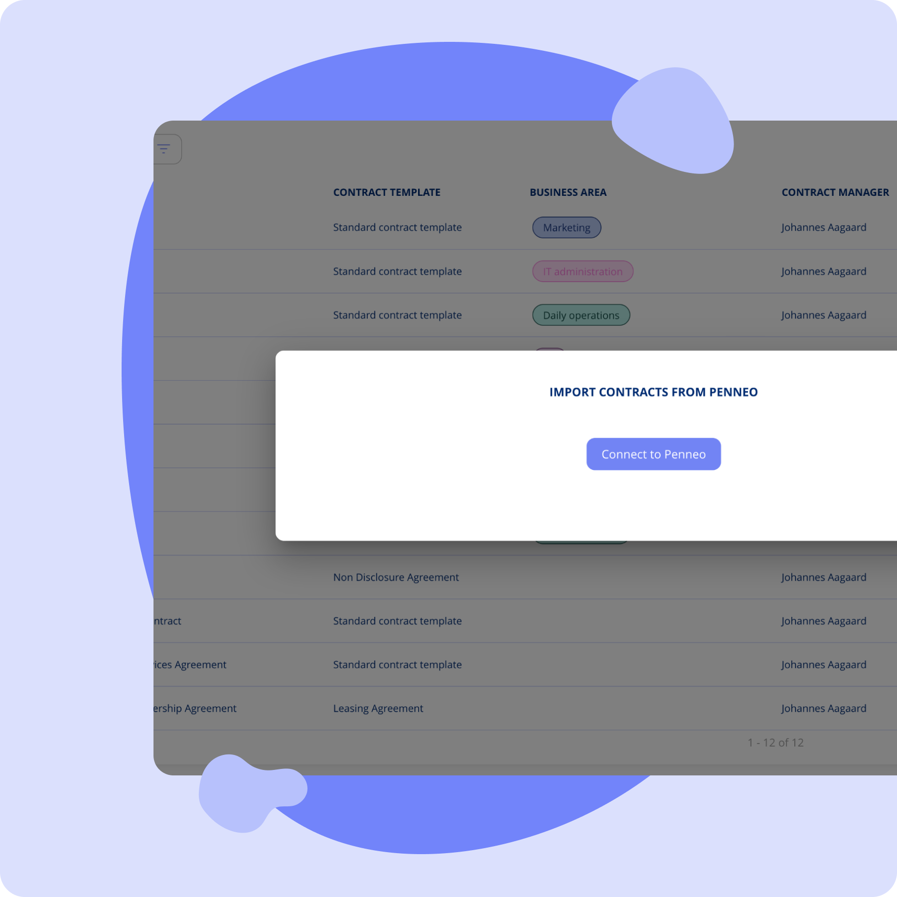User-friendly setup of Penneo integration with API key in .legal platform